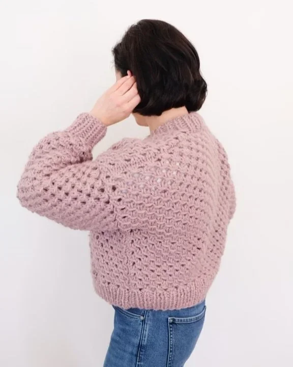 Easy Knit Lace Cardigan Pattern + Tutorial | The Springside